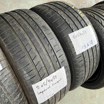 2 x Imperial 205-40-17 Zomerbanden 5mm, Gebruikt, 17 inch, Band(en), Personenwagen