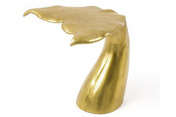 Bijzettafel WILDLIFE WALFLOSSE 60cm goud - 48067, Ophalen of Verzenden, Nieuw