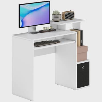 HOMCOM Compact Computerbureau met Uitschuifbaar Toetsenbordv, Verzenden, Nieuw