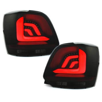 Achterlichten VW Polo 6R 09- Zwart/Smoke LED Cardna Dynamic, Ophalen of Verzenden, Nieuw