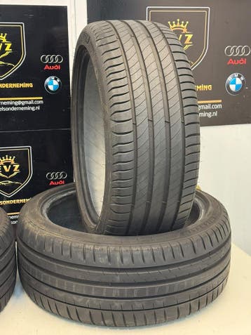 4 stuks 225/40R18 zomerbanden Michelin Pilot Sport 4 5,5mm, 18 inch, Gebruikt, Band(en), Personenwagen