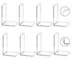 Transparante Acryl Boekensteunen Set – L-Vorm Boekhouders Pl, Huis en Inrichting, Woonaccessoires | Wandplanken en Boekenplanken