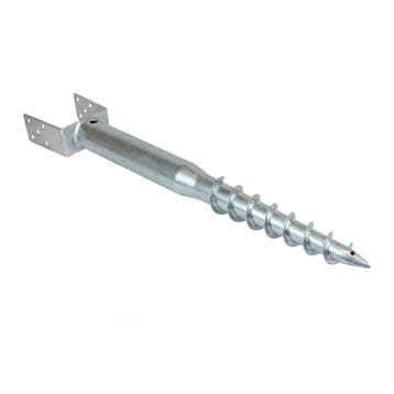 Schroefpaal met U-houder - Voor 12x12 cm Palen - Per Stuk, Verzenden, Nieuw