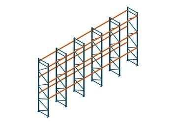 Voordeelrij Nedcon Palletstelling 5000x9725x1100mm hxbxd