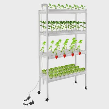 Draagbare Hydroponische Kweekset - 108 Plantplaatsen met Wat, Verzenden