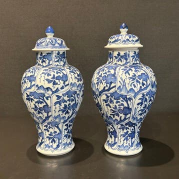 Vaas - Porselein - China - Kangxi (1662-1722) - set Kangxi