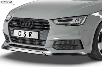 Voorspoiler Audi A4 B9 8W S-Line / S4 B9 8W Glans Zwart, Ophalen of Verzenden, Nieuw