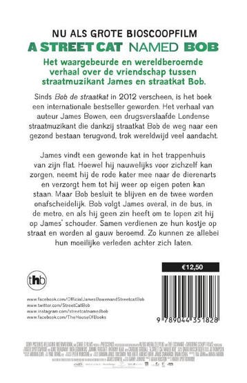 Bob de straatkat / Bob / 1 9789044351828 James Bowen, Verzenden, Gelezen, James Bowen