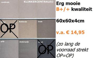 TERRASTEGELS TUINTEGELS 60x60 50x50 60x40 60x30 30x30 en mee, Verzenden, Nieuw, 10 m² of meer, Beton