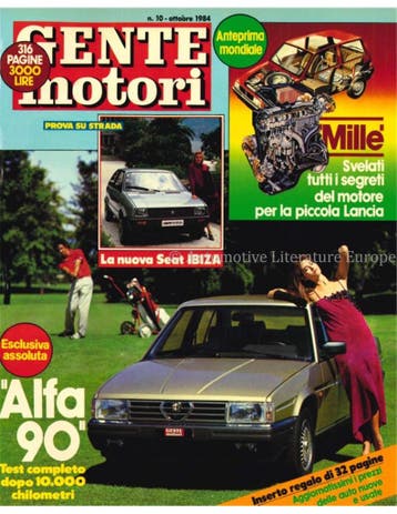 1984 GENTE MOTORI MAGAZINE 10 ITALIAANS, Nieuw, Author