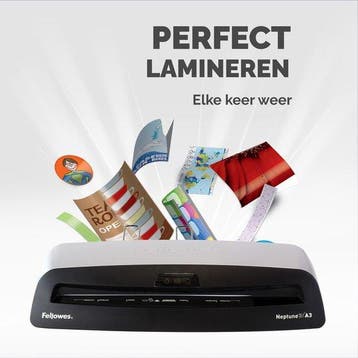 Fellowes Lamineerapparaat Neptune 3 - A3 - 1 min opwarmtijd, Verzenden