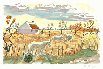 Yves Brayer (1907-1990) - Chevaux de Camargue