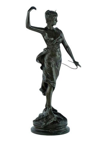 A. Levasseur - Beeld, Diane Chasseresse - 54 cm - Brons