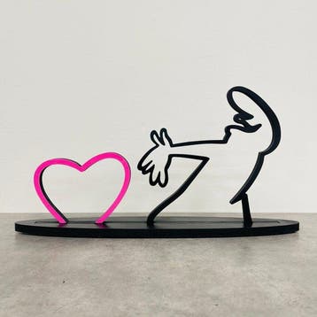 AIIROH - Wood Sculpture - La Linea - Falling For Love XXL