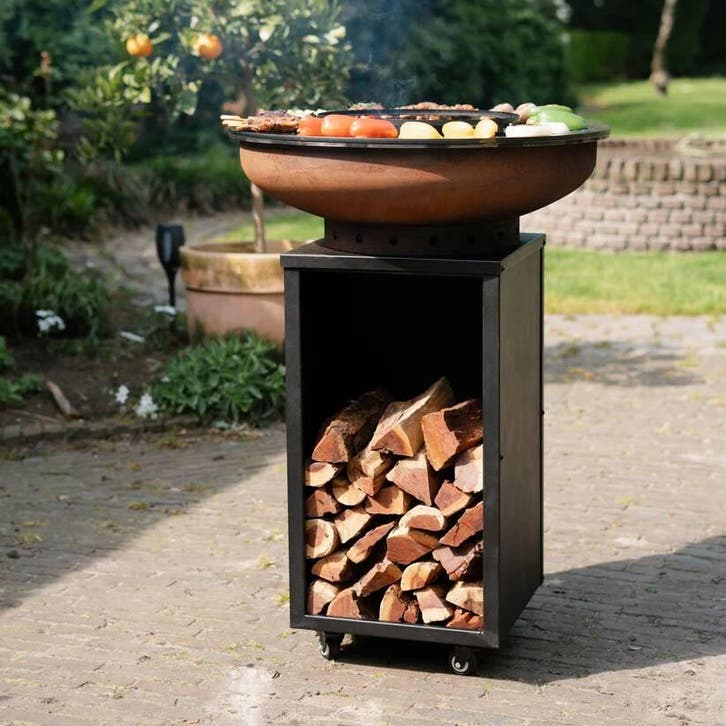 Plancha Grill Cortenstaal Blackline Camarada 2.0, Tuin en Terras, Houtskoolbarbecues, Verzenden