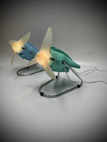 Nachtlampje - moppen - Opgeknapte ventilatoren tot lampen