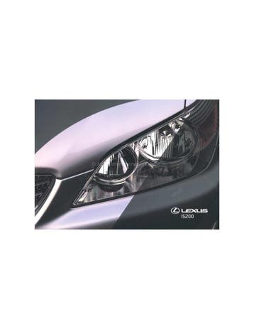 1999 LEXUS IS200 BROCHURE ENGELS, Nieuw, Author