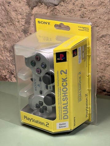 Sony - PlayStation 2 - DUALSHOCK 2 Controller Satin Silver, Nieuw