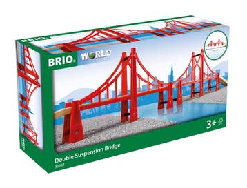 Brio houten hangbrug - Dubbele brug van €34,99 voor €31,49, Kinderen en Baby's, Ophalen of Verzenden, Nieuw