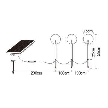 Bailey Solar LED Tuinverlichting Party Balls 3x G150 2500..., Ophalen of Verzenden, Nieuw