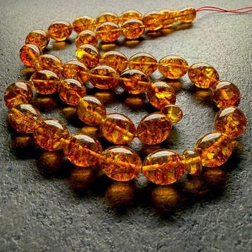 Baltisch amber Tesbih / misbaha gebedssnoer kralen 66,2 gram