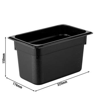 GGM Gastro | (12 stuks) Polycarbonaat GN-bak GN 1/3 - zwart, Verzenden