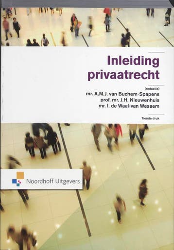 Inleiding privaatrecht 9789001764357, Zo goed als nieuw