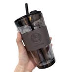 Grijze Smoothie Beker Met Deksel, Verzenden, Nieuw