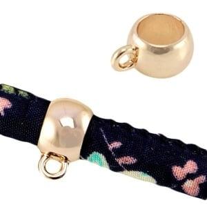 2 x metalen ring met oog Ø5.5mm Light rose gold oog Ø5.5m., Ophalen of Verzenden, Nieuw, Bedel