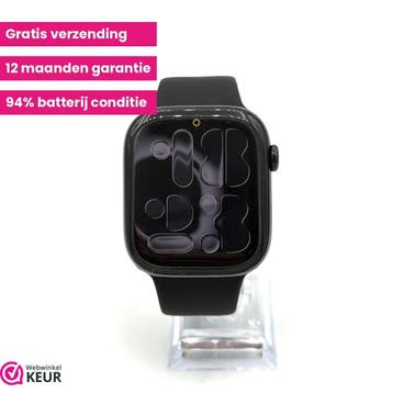 Apple Watch serie 10 46mm jet black | 94% batterij, Stressniveau, Verzenden, Zwart, IOS