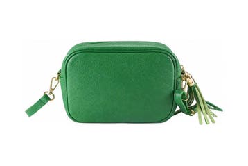 Vera Pelle Schoudertas Groen, Verzenden, Zo goed als nieuw, Groen