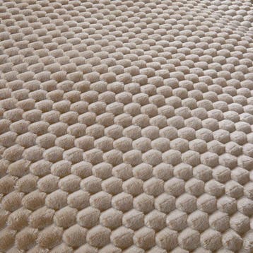 Teddy Hexagon dekbedovertrek - taupe - 200 x 220 cm |, Verzenden, Nieuw
