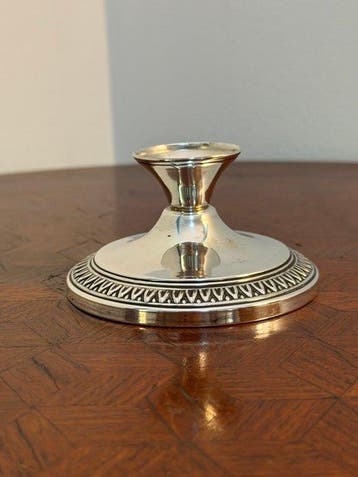 Kaarsenhouder - .800 zilver - Zilveren kandelaar 800, Antiek en Kunst