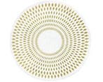 Vloerkleed Sun wit-geel Ø 120 cm, Verzenden, Nieuw