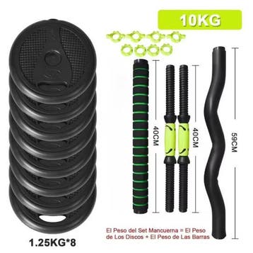 Verstelbare Dumbbell Set 2-in-1 Halterset Thuis Fitness, Verzenden, Nieuw