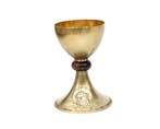 Verguld zilver miskelk en plateen in kist, Sittard 1937-1940