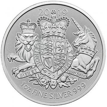 Royal Arms 1 oz 2019 zilver, Postzegels en Munten, Verzenden, Losse munt, Zilver
