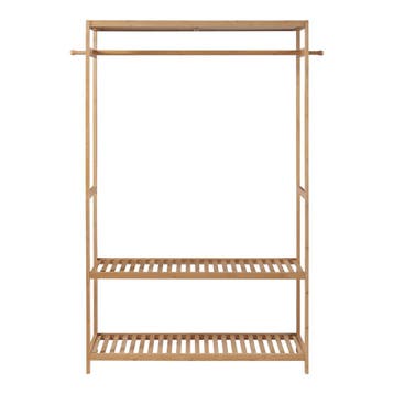[en.casa] Kledingkast Herøy open kast 165x100x35 cm bamboe, Verzenden, Nieuw