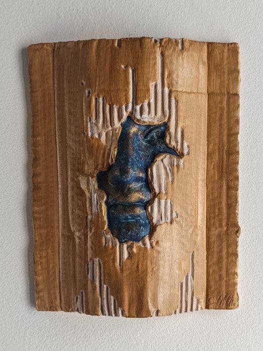Salvatore Alibrio - Wrapping - bronze effect, Antiek en Kunst, Kunst | Designobjecten