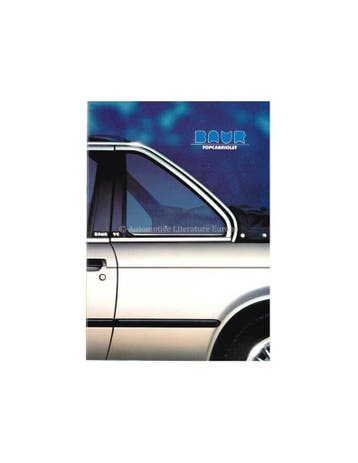 1983 BMW 3 SERIES BAUR TOPCABRIOLET BROCHURE ENGELS, Boeken, Nieuw, BMW, Author