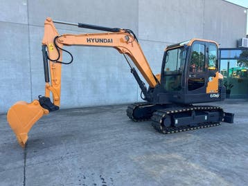 Veiling: Midigraafmachine Hyundai R60VS Diesel 2018, Ophalen, Graafmachine