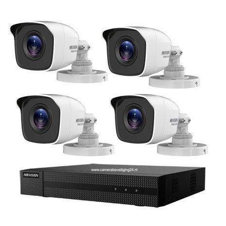 Hikvision Turbo HD camerabewaking set met 4 EXIR bullet, Audio, Tv en Foto, Videobewaking, Verzenden