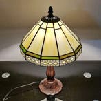 Tiffany Stijl Tafellamp 22 cm Glas met Bronzen Basis, Verzenden, Nieuw