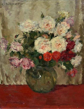 Ludwig Muhrmann (1886-1870) - Bloemstilleven, Antiek en Kunst