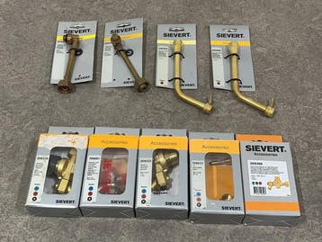 Veiling - Sievert gasbrander toebehoren set 9-delig, Nieuw