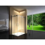 Douchecabine 120X90 Vierkant Vivo LB- Helder Glas - Links, Ophalen of Verzenden, Nieuw