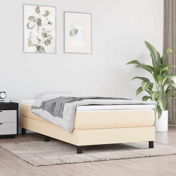 Eenpersoonsbed 80x200cm | Creme | Laatste Stuk!, Eenpersoons, Ophalen of Verzenden, Zo goed als nieuw, 80 cm