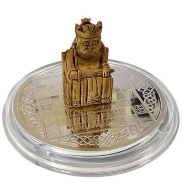 Kameroen. 500 Francs 2023 King - Viking Chess Set 1/2 oz