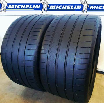 2x 295 35 R19 MICHELIN 4.5 a 5mm €75 P.S GEMONTEERD EN AL, Gebruikt, 295 mm, Band(en), Terreinwagen