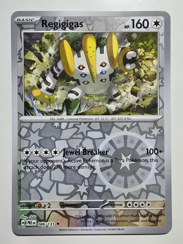 REGIGIGAS (PRISMATIC EVOLUTIONS 086/131) (REVERSE HOLO), Verzenden, Gebruikt